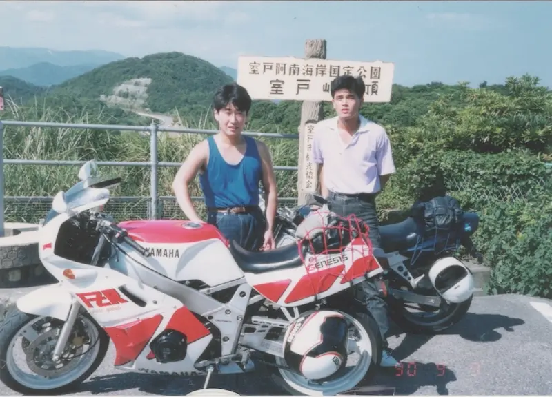 大学時代のバイク写真